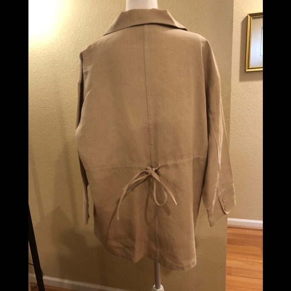 TAN LINEN JACKET